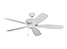 Monte Carlo 5BHM60BS Bonneville Max Dual Mount Energy Star 60" Ceiling Fan with Pull Chain, 5 Blades, Brushed Steel