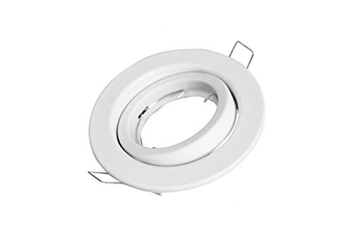 Preisvergleich Produktbild BES Einbaurahmen Einbaustrahler schwenkbar Flügel schwenkbar weiß Lm1165