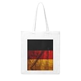 LYWGGDSBCX German Flag Print Canvas Shopping Bag Large Capacity Handbag For Books, Mobiles, And More