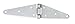 Strap Hinge, Steel, 1-9/16 in. L