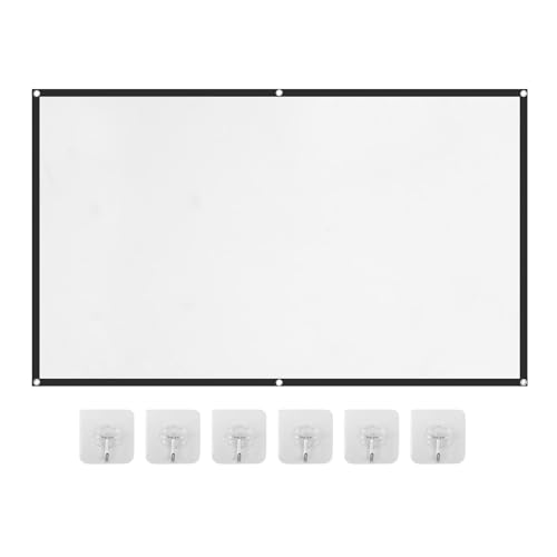 Projector Screen, 4K HD Home Movie Projection Screen, 60'|72'|84'|100'|120'|150' Anti-Crease Theater...