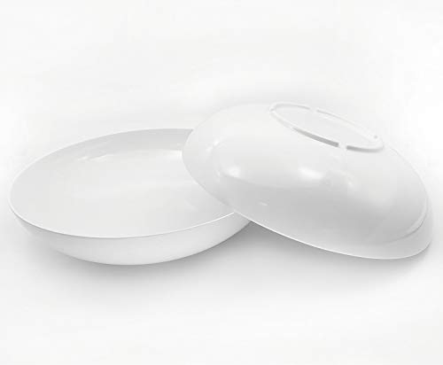 Kx-Ware 12-Inch Melamine Serving Bowls - Larger Salad Bowls Mixing Bowls, Set Of 2 White | Break-Resistant 100% Melamine Bowls | Dishwasher Safe, Bpa Free #TOP4