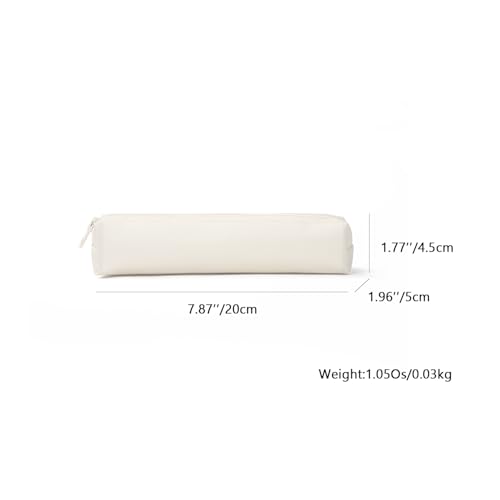 Image of Oxford Fabric Color Pencil Case Multifuncional and Simple with Zipper for School (Cream,Oxford Fabric)