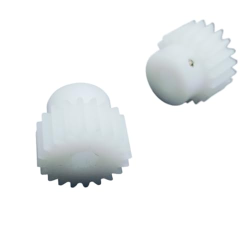 Cylindrical Drive 2pcs POM Cylindrical Gear Plastic 0.5 Module 25 Teeth Spur Gear with Step 0.5M 25T Straight Teeth Transmission Pinion Gear Rack Machinery(8mm bore)