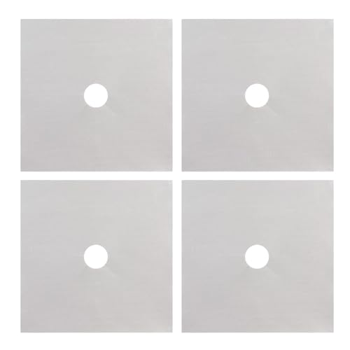 Stove Guard | 4 protectores para placa de cocción | Paños de limpieza reutilizables anti-aceite para cocina, casa, restaurante, camping y RV, accesorio de cocina