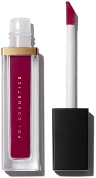 PDL Cosmetics by Patricia De León | Bold Aspirations Liquid Lipstick (Sangria) | Highly Pigmented Smooth Matte Finish | Berry Tone | Long Lasting, Non-Transfer, Hydrating Formula | Vegan | Cruelty-Free | .14 fl oz