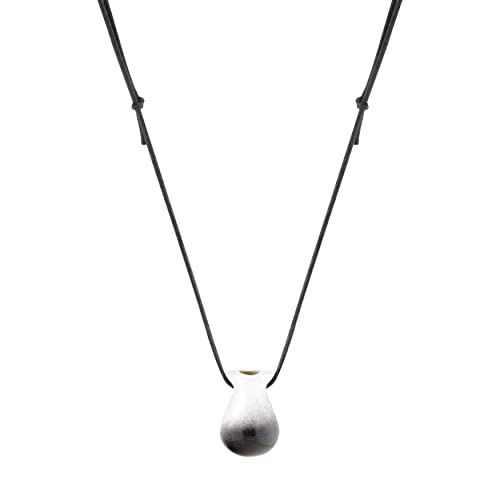 Colar Difusor e Aromatizador Pessoal Degradê Black N’White Modelo Cuia - Vivencie a Aromaterapia Em