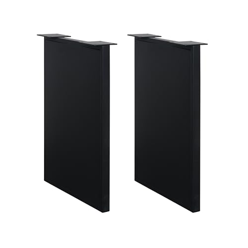 Natural Goods Berlin 2X Tischwange RECHTECK - Tischkufen Metall Schwarz 72 x 55 cm - Tischbeine Esstisch, Kufen pulverbeschichtet, Schreibtischbeine, DIY Tischfuß, Möbelkufen stabil, DIY Tisch Beine