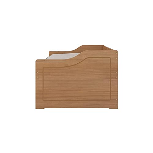 Sofá Cama Floro 4 Gavetas e 1 Nicho - Amêndoa