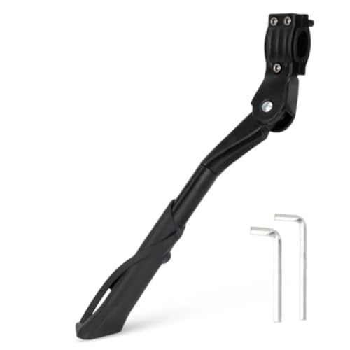vhVHJry Pata De Cabra Bicicleta Soporte de Bicicleta Ajustable Resistente for montaña 24 '-29' Soporte Lateral Antideslizante for Adultos Pata Cabra Bicicleta