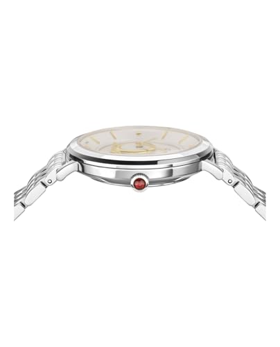 Ferragamo Minuetto Collection Luxury Womens Watch Timepieces with a Silver Bracelet Featuring a Stainless Steel Case and a White Dial2