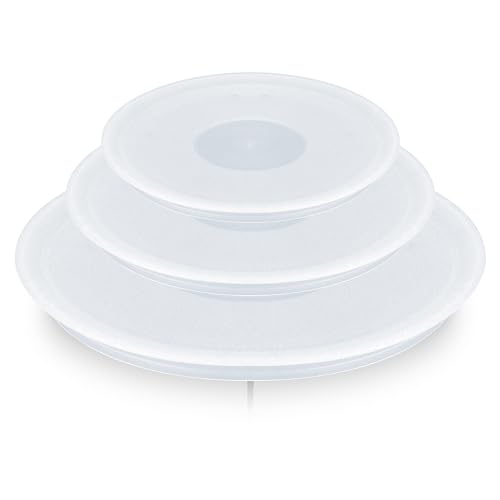 Tefal 3 Tapas Plástico Ingenio - 16 18 20 Cm, Aptas Para Nevera, Cierre Hermético, Anti-Derrames, Compatible Con Gama, Aptas Para Lavavajillas, L98490 Tefal 3 Tapas Plástico Ingenio - 16 18 20 Cm, Aptas Para Nevera, Cierre Hermético, Anti-Derrames, Compatible Con Gama, Aptas Para Lavavajillas, L98490