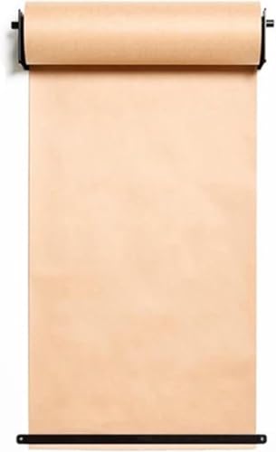 Porte-rouleau de papier kraft mural avec distributeur et cutter pour gribouiller et écrire, décoration d'intérieur