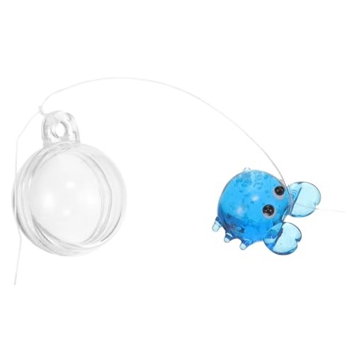 TOBBOMEY 魚 飾り サンゴ 水槽 石 ベタ 魚 カニ 網 エアレーション ポンプ 魚 魚 クリーナー 水槽 魚 魚 スカイブルー ガラス