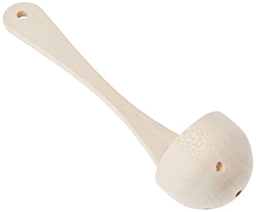 Metaltex Cacillo Madera Con Agujeros 7 Cms, Negro, Estandar Metaltex Cacillo Madera Con Agujeros 7 Cms, Negro, Estandar