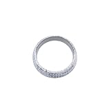 Car Exhaust Manifold Gasket 3 Inches/77mm Universal Exhaust Flange Gasket Seal Muffler Ring Replacement to Prevent Leaking Between Exhaust Manifold and Exhaust Pipe, Exhaust Donut Gasket