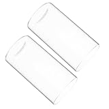 Protection contre le vent : la fonction coupe-vent garantit que bougies restent allumées, même par venteux, une flamme constante et stable. vases cylindriques en verre transparent, photophores