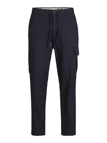 JACK & JONES Herren Jpstace Jjsummer Cargo Cargohose, Dark Navy, 31W / 32L – Ansicht 1