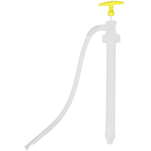 NUSITOU Bomba Manual Portátil para Combustible y Líquidos Manguera Flexible, Resistente Corrosión, Adecuado para Trasvase en Talleres y Garajes