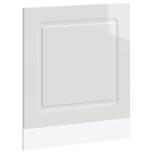 vidaXL Panel para lavavajillas Kalmar Blanco Brillo 60x1,5x67 cm, Panel Frontal de lavavajillas, Panel, Panel de Puerta Frontal de lavavajillas