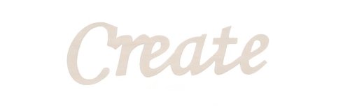 Darice 9110-25 Wood Script Word, Create