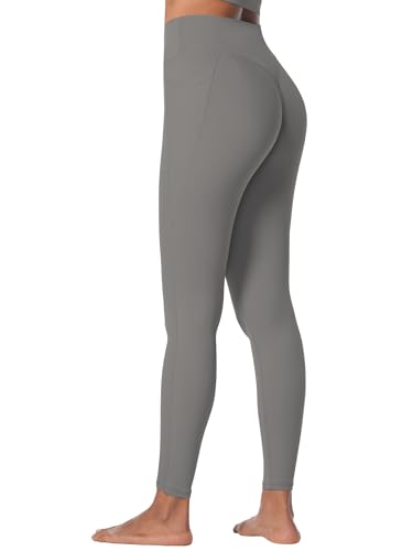 Sunzel Hidden Butt Lifting Scrunch Workout Leggings with Pockets for Women No Front Seam Gym Yoga Pants with Tummy Control 25