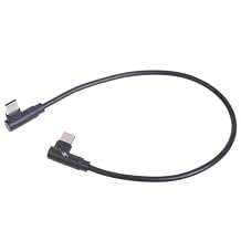 USB C to USB C Cable 90 Degree 40W 480Mbps USB C Male to Male Charging Cord DataSync for Cellphone
