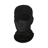 Chapeau avec masque facial – Couvre-chef d'hiver tout-en-un, protection contre le climat f...