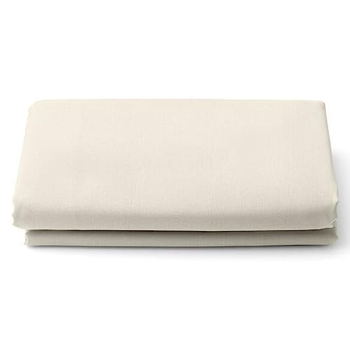 400 Thread Count Luxury Flat Sheet, Egyptian Cotton Bed Sheets King Size Bed, Breathable & Hotel Quality King Size Flat Sheet Cream Bedding