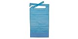  Babero de celulosa plastificado, caja de 500 unidades (Azul)