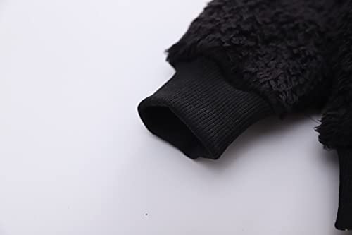 Moletom infantil para meninos e meninas de lã grossa quente com capuz para uso ao ar livre roupas qu