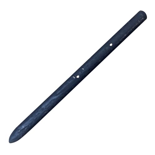 Sandbaggy 12 Round Steel Concrete Form Stakes with Nail Holes - Rust Resistant Coating - Removable Reusable (10 3/4 in X 12 in)