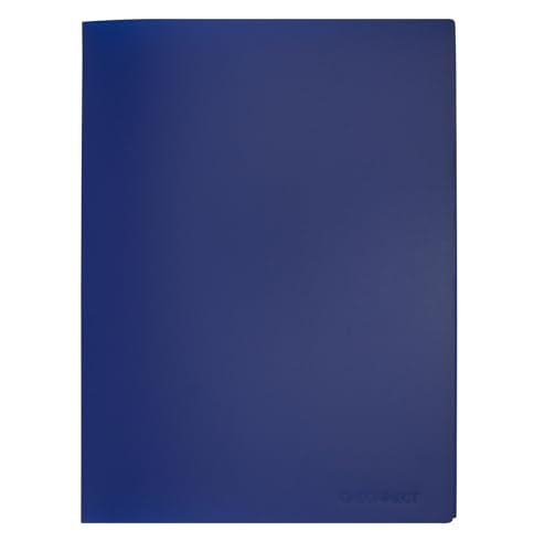 Q Connect 10-Pocket Display Book - Blue