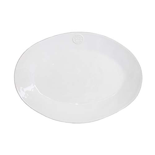 Costa Nova, Nova colección, Vajilla elegante, gres, Fuente oval , blanco, 40 cm Cover