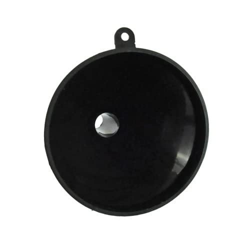 Simply FUN102 102MM (4IN) Funnel for Mess-Free Rapid pouring of Liquids and Finely Grounded Solids - Lightweight & Compact,Black