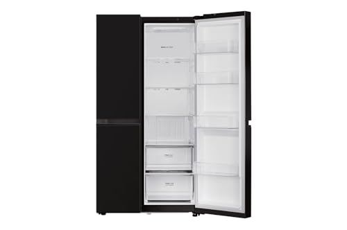 Image of LG 650L Side-by-Side Refrigerator 3-Star GL-B257JWB3 Convertible, Multi-Air Flow, Auto Smart Connect, Western Black