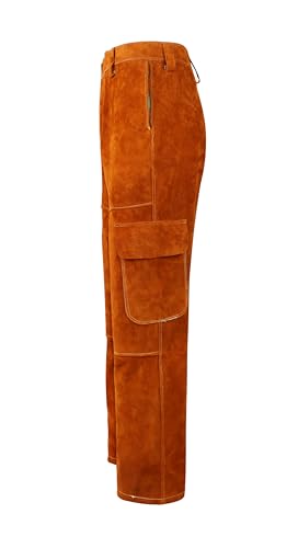 ONETIAN Leather Chainsaw Welding Pants