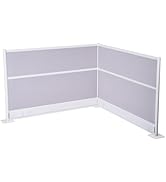 VEVOR Office Divider Privacy Partitions, 2-Pack, 72" x 48" Room Divider Walls, PET Workstation Cu...