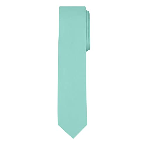 Image of Jacob Alexander Men's Skinny Width 2 inch Solid Color Tie