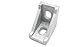 Befenybay 20PCS Extrudiertes Aluminiumprofil 2028 Eckwinkel rechtwinklig mit Schrauben für 6 mm Schlitz Aluminium Extrusionsprofil 2020 Serie (2028-Silber-20 mit Schrauben)