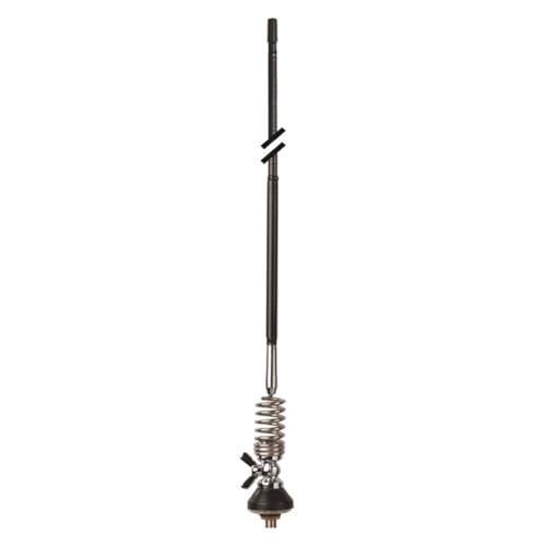 Albrecht Gamma 2 F Hochleistungs-CB-Antenne 950mm 100W - 26.7-27.3 MHz Frequenz Vertikale Polarisation 50 Ohm Impedanz Edelstahl 6725