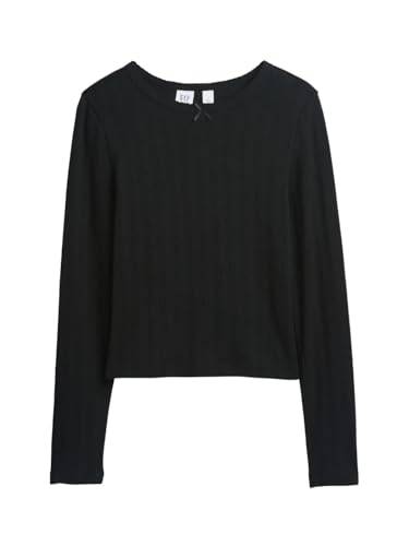 Image of Gap Girls' Long Sleeve Ribbed Tee