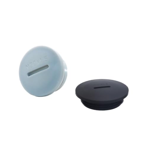 Tapa de orificio roscado M72 tapón de plástico impermeable IP68 con junta de goma 2