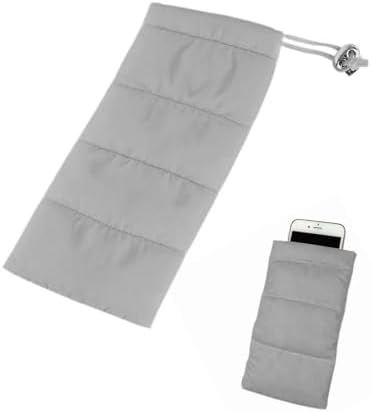 custodia termica universale, borsa termica per telefono, compatibile iPhone 14 13 12 Plus X, Samsung Galaxy, 18x11cm (grigio)