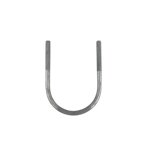 Conquest Fasteners U Bolt Round, 4-9/16" x 6-13/16" Hot Dip Galvanized for Round Pipe