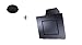 Produktbild respekta Dunstabzugshaube Schräghaube kopffrei schwarz 60 cm + Filter Umluftset