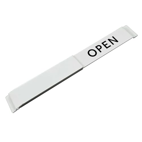 Cartel de lámina abierta – Pantalla de puerta reversible, placa de entrada de oficina, cartel para colgar en la mesa, tablero abierto, hora de negocios, señalización frontal visible, función ligera y