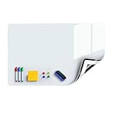 Pizarra Blanca Magnética，Pizarra Blanca Adhesiva，120x90 Cm Papel Pizarra Adhesiva Para Pared, Incluye Marcadores y Borrador Magnético, Para Escribir En Superficies Lisas En Escuelas y Oficinas