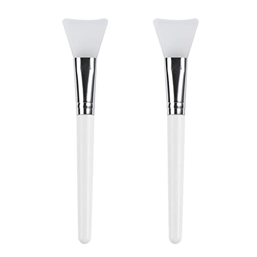 Olakin Cepillo de Mascarilla de Silicona [2 Piezas], Cepillos De Mascarillas Faciales De Silicona Sin Pelo, Brochas De Maquillaje, para Máscara de Ojos, Cuidado de Piel, Herramienta de Maquillaje DIY