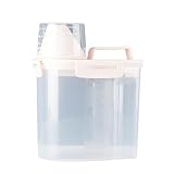 MagiDeal Storage Container, Small Dog Food Container with Measuring Cup, Cat Food Container with, Se